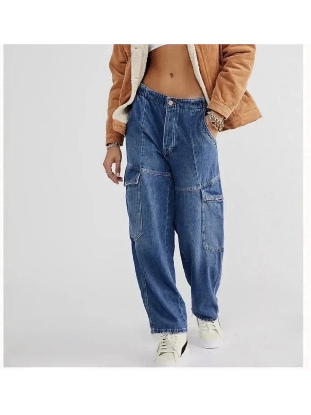 Free People All Star Pull on Jeans We the Free Sz Medium